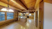 3729 S Hopkins Lake Rd. Log Home on a lake for sale`4